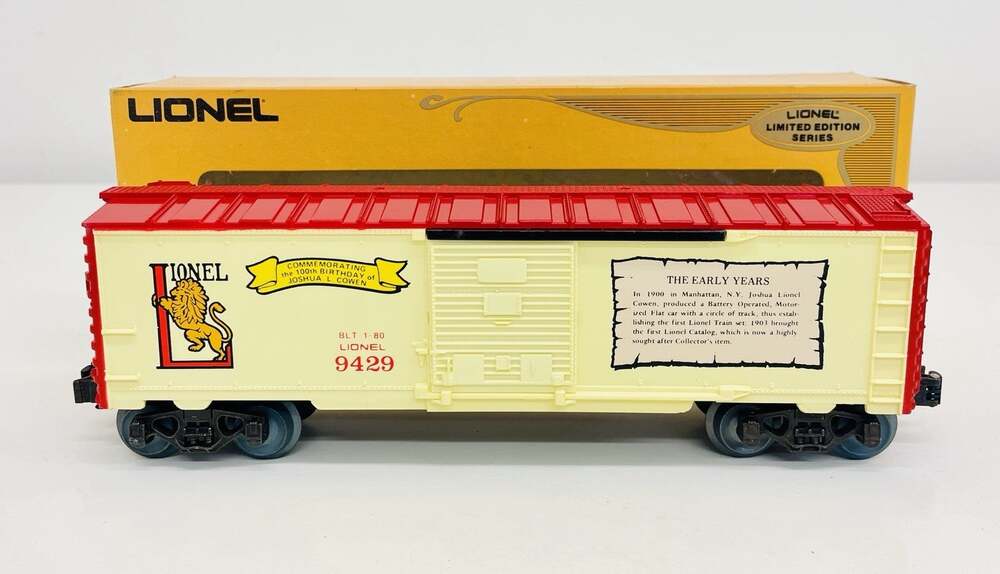 Lionel Joshua Cowen The Early Years Box Car 6-9429 New
